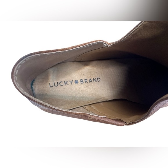 Lucky Brand Women's Tan/Brown Fausst Bootie Size 9.5 - Picture 8 of 12